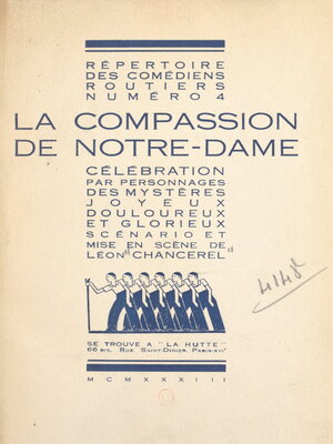 cover image of La compassion de Notre-Dame